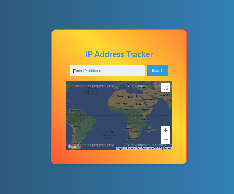 Ip address tracker